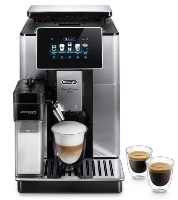 De'Longhi PrimaDonna Soul ECAM 610.75.MB Kaffeevollautomat - Testsieger bei Stiftung Warentest (01/22) mit Testnote „gut“ (1,9)