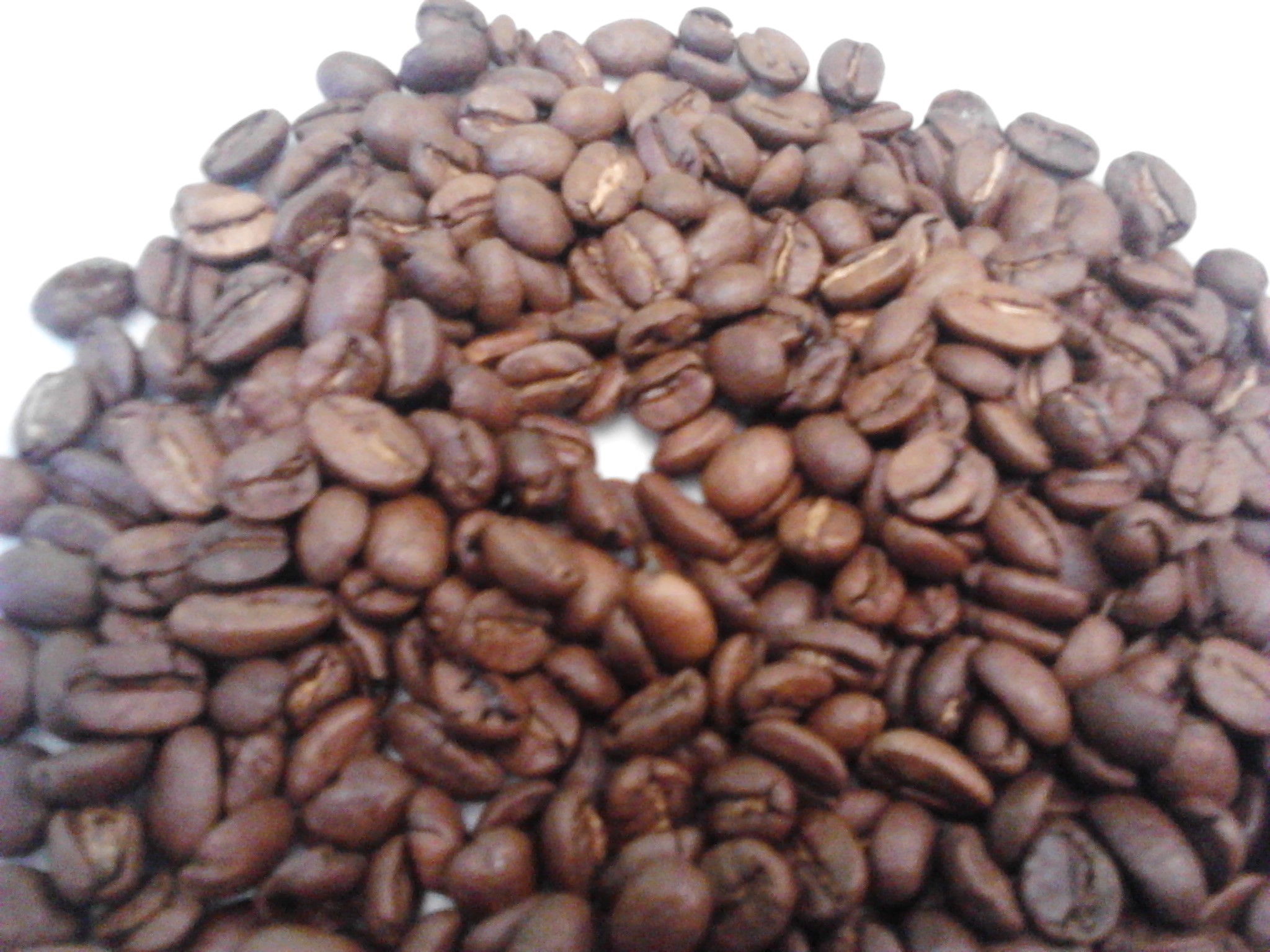 Hell geröstete Arabica Kaffeebohnen