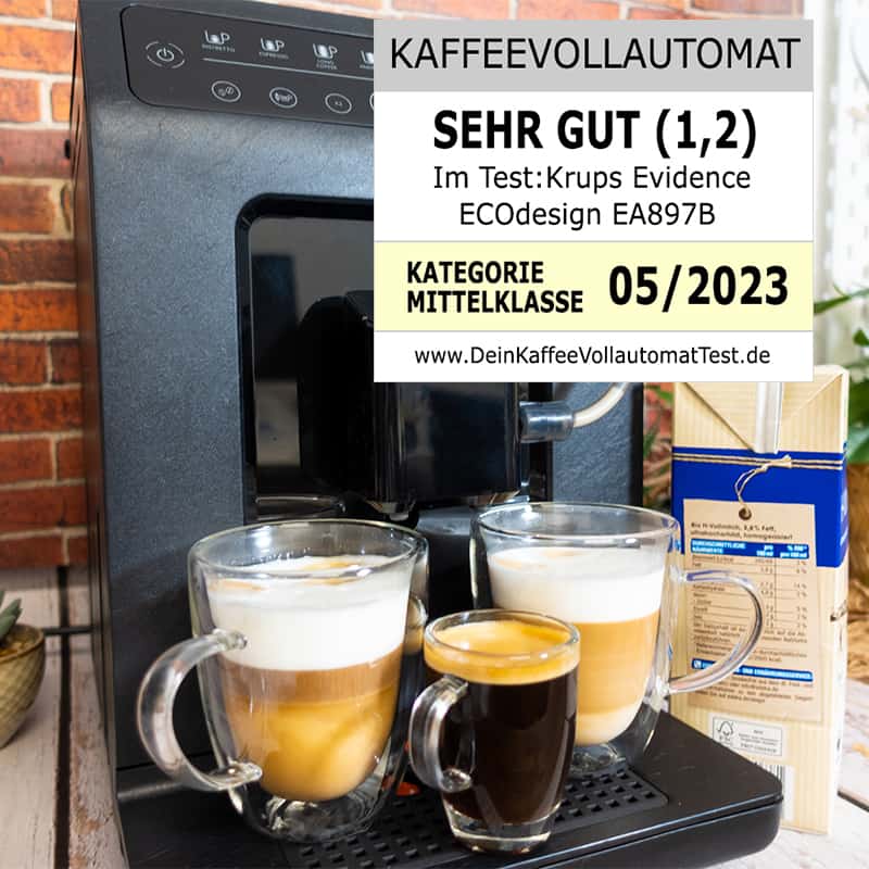 Krups Evidence ECOdesign EA897B Kaffeevollautomat im Test: Nachhaltigkeit trifft Genuss | Testsieger bei Mittelklasse-Kaffeevollautomaten